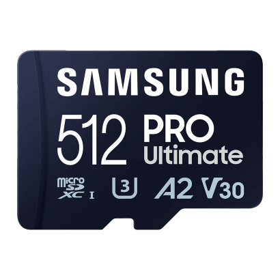 Карта Пам'яті Samsung Pro Ultimate UHS-I U3 V30 A2 + SD Adapter 512GB - Retromagaz