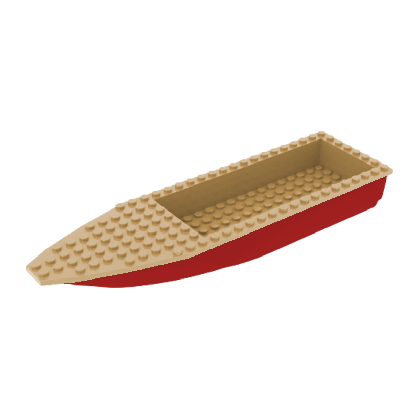 Для Судна Lego Основа Hull Unitary 28 x 8 92710c04 92711 92710 6189315 Dark Red Tan Б/У - Retromagaz