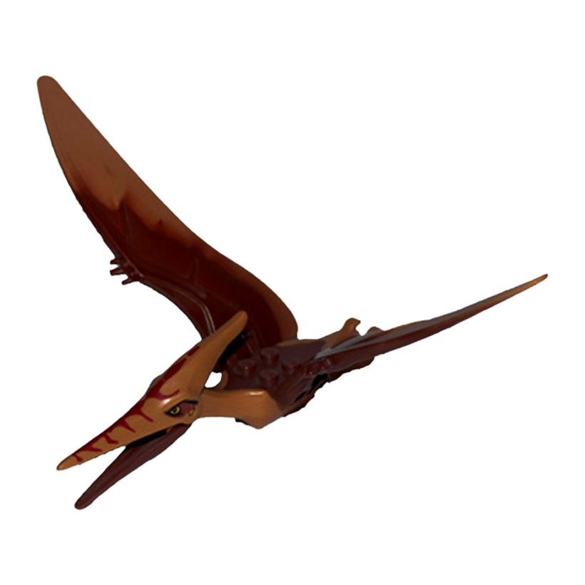 Фигурка Lego Воздух Dinosaur Pteranodon with Reddish Brown Back Animals ptera02 5883 Medium Nougat Б/У - Retromagaz