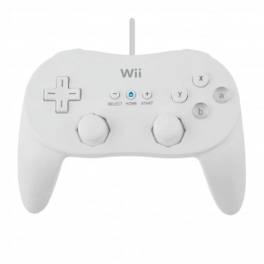 Геймпад Дротовий Nintendo Wii Classic Controller Pro RVL-005(-02) White Б/У - Retromagaz