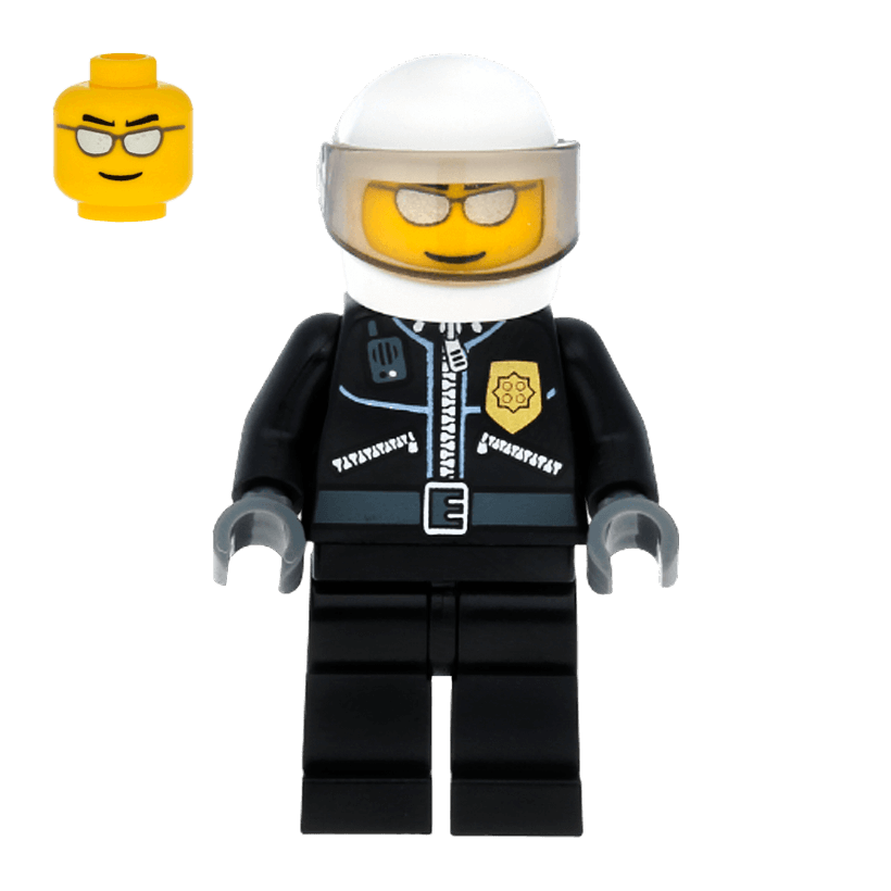 Фігурка Lego Police 973pb0797 Leather Jacket with Gold Badge City cty0027a Б/У - Retromagaz