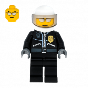 Фигурка Lego 973pb0797 Leather Jacket with Gold Badge City Police cty0027a Б/У - Retromagaz