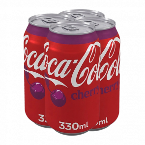 Набір Напій 4шт Coca-Cola Cherry 330ml - Retromagaz