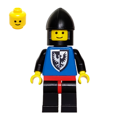 Фигурка Lego Black Falcons 973p43 Black Chin-Guard Castle cas098 Б/У - Retromagaz