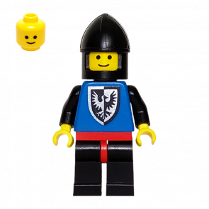 Фігурка Lego Black Falcons 973p43 Black Chin-Guard Castle cas098 Б/У