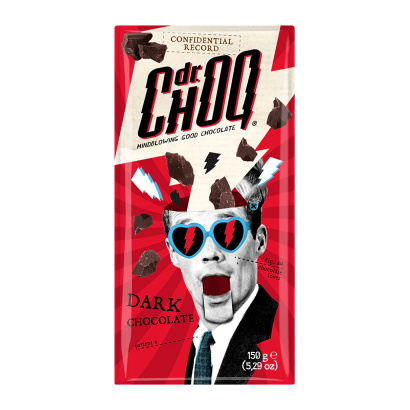 Шоколад Чорний Dr. Choq Dark Chocolate 150g - Retromagaz