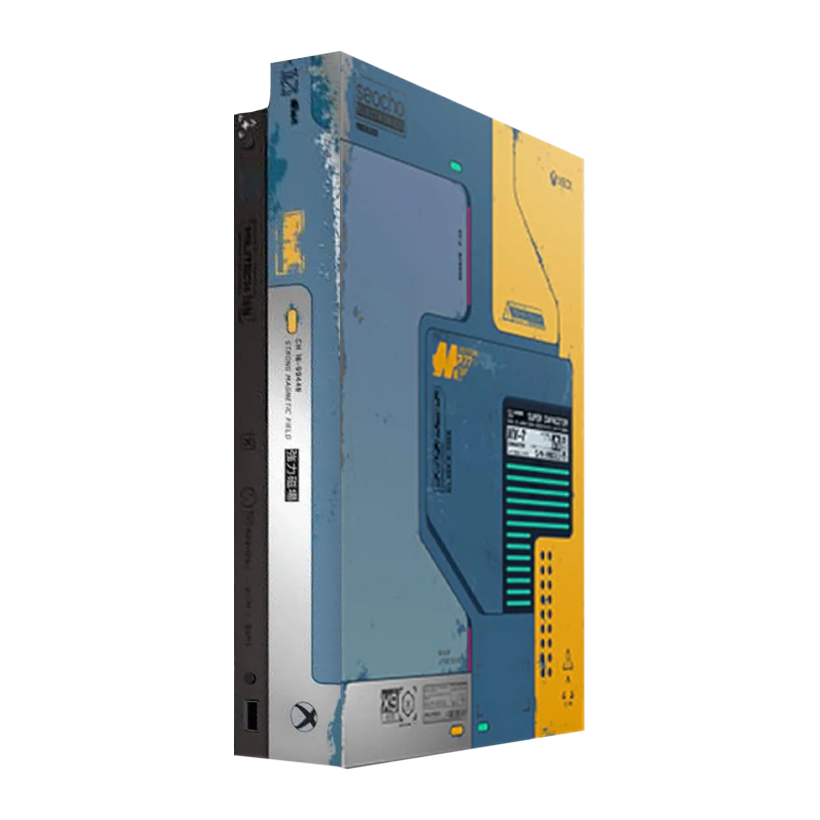 Консоль Microsoft Xbox One X Cyberpunk 2077 Limited Edition 1TB Yellow Blue Без Геймпада Б/У - Retromagaz