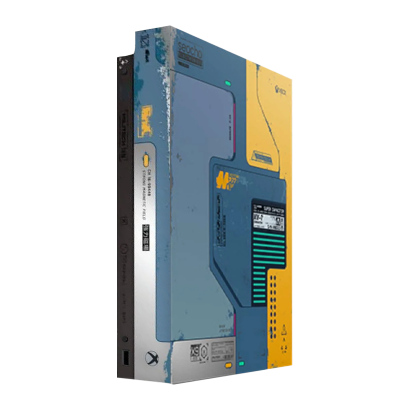 Консоль Microsoft Xbox One X Cyberpunk 2077 Limited Edition 1TB Yellow Blue Без Геймпада Б/У - Retromagaz