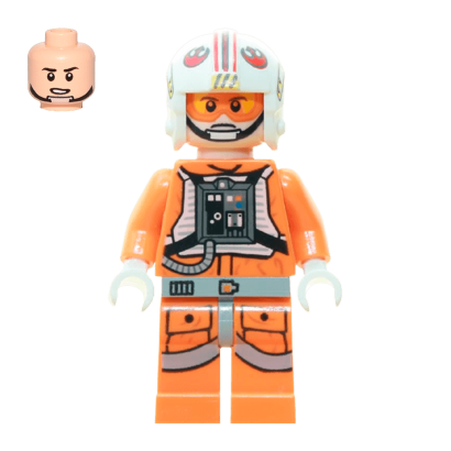 Фигурка Lego Star Wars Джедай Luke Skywalker Pilot Printed Legs sw0461 Б/У Нормальный - Retromagaz