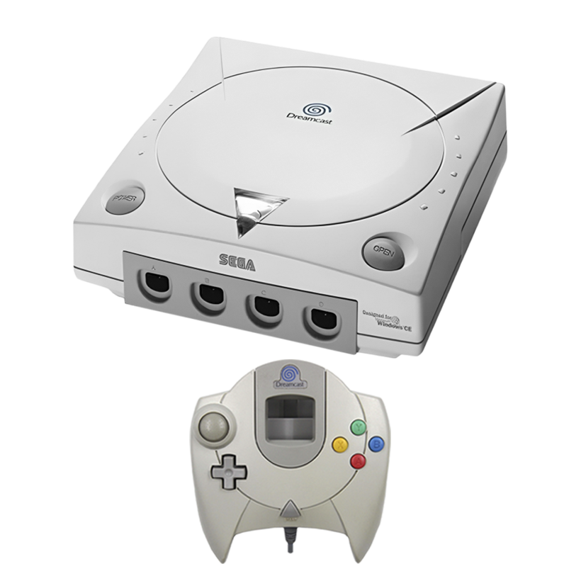 Набор Консоль Sega Dreamcast White Б/У  + Геймпад Проводной - Retromagaz