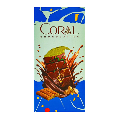 Шоколад Coral Дубайський з Фісташкою 30% 100g - Retromagaz