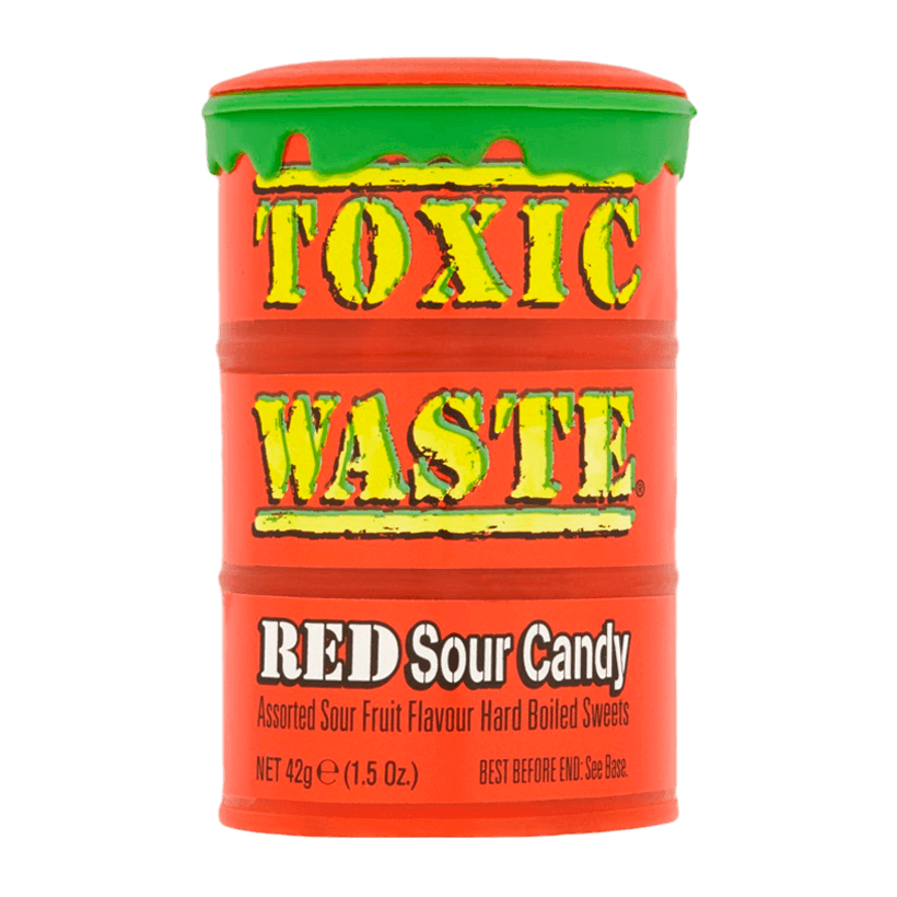 Цукерки Toxic Waste Red Sour Candy 42g - Retromagaz