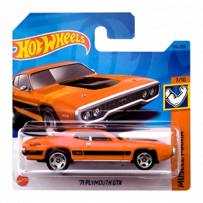 Машинка Базова Hot Wheels '71 Plymouth GTX Muscle Mania 1:64 HKJ56 Orange