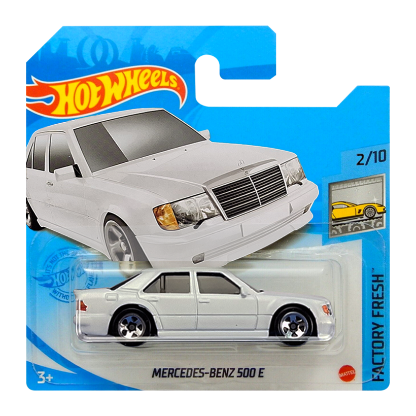 Машинка Базовая Hot Wheels Mercedes-Benz 500 E Factory Fresh 1:64 HCY42 White - Retromagaz