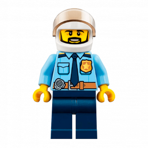 Фигурка Lego 973pb2600 Officer Shirt with Dark Blue Tie City Police cty0776 Б/У