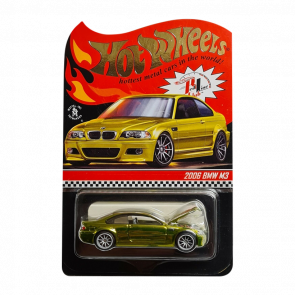 Машинка Premium Hot Wheels 2006 BMW M3 Red Line Club RLC 1:64 GLH84 Yellow - Retromagaz