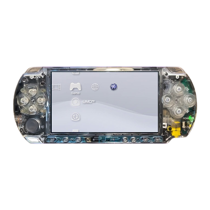 Консоль Sony PlayStation Portable Slim PSP-2ххх Limited Edition Модифицированная 32GB Trans Clear + 5 Встроенных Игр Б/У - Retromagaz