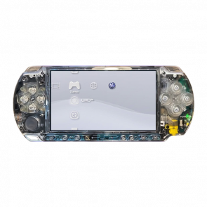 Консоль Sony PlayStation Portable Slim PSP-2ххх Limited Edition Модифицированная 32GB Trans Clear + 5 Встроенных Игр Б/У