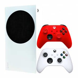 Набір Консоль Microsoft Xbox Series S 512GB White Новий  + Геймпад Бездротовий Controller Pulse Red - Retromagaz