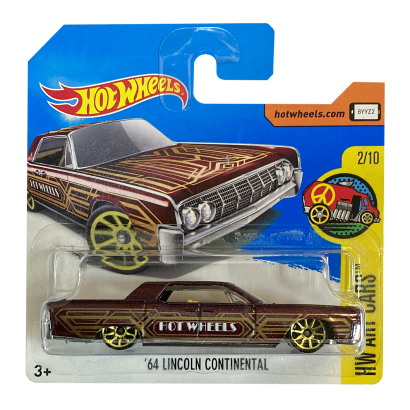 Машинка Базовая Hot Wheels '64 Lincolnn Continental Art Cars 1:64 DTX89 Brown - Retromagaz