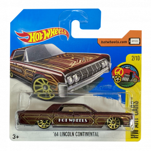 Машинка Базовая Hot Wheels '64 Lincolnn Continental Art Cars 1:64 DTX89 Brown