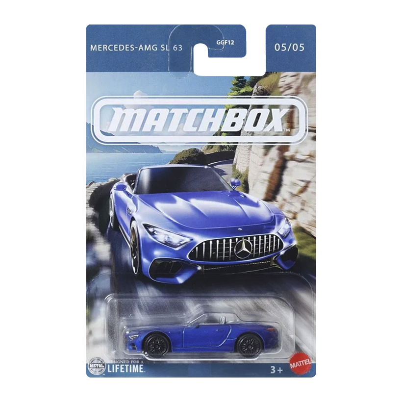 Тематична Машинка Matchbox Mercedes-AMG SL 63 European Streets 1:64 JCH33 Blue - Retromagaz
