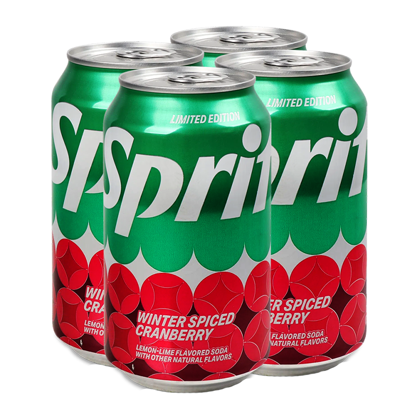 Набор Напиток 4шт Sprite Cranberry 355ml - Retromagaz