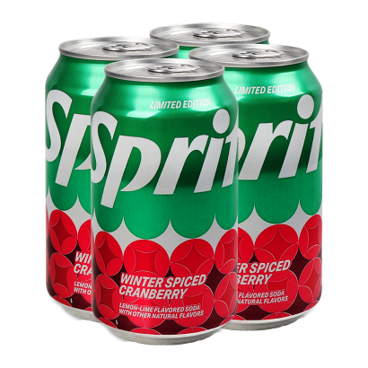 Набор Напиток 4шт Sprite Cranberry 355ml - Retromagaz
