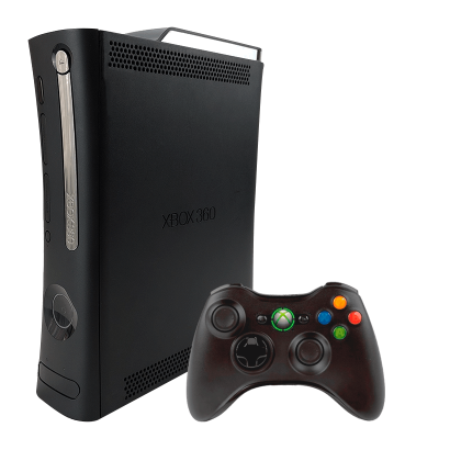 Консоль Microsoft Xbox 360 FAT Freeboot + LT 3.0 120GB Black + 10 Вбудованих Ігор Б/У Хороший - Retromagaz