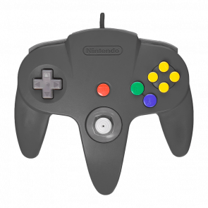 Геймпад Проводной Nintendo N64 NUS-005 Mario Kart Limited Edition Black Grey 1.9m Б/У - Retromagaz