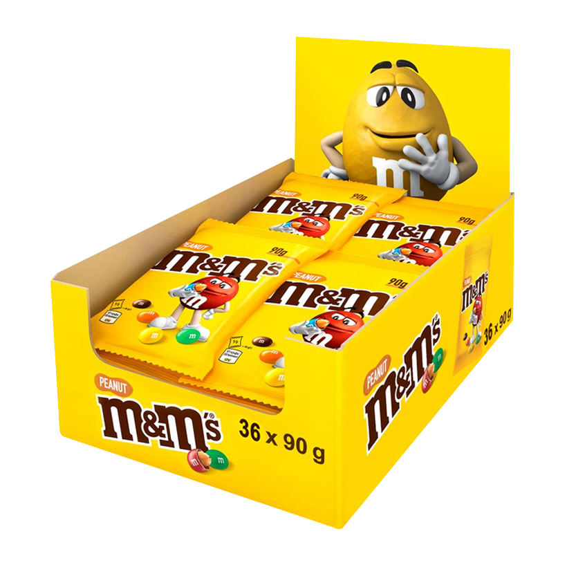 Набор Драже M&M's 36шт с Арахисом 90g - Retromagaz
