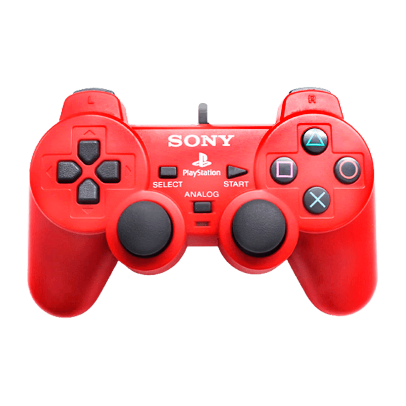 Геймпад Дротовий Sony PlayStation 2 DualShock 2 Red Б/У Нормальний - Retromagaz