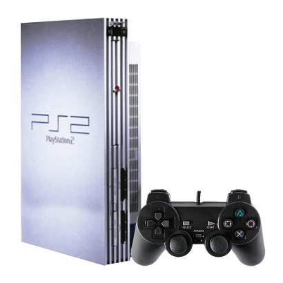 Консоль Sony PlayStation 2 SCPH-5xxx Limited Edition Chip Silver Б/У - Retromagaz