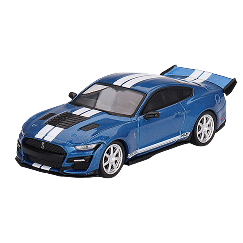 Машинка Premium MINI GT Shelby GT500 1:64 Blue - Retromagaz
