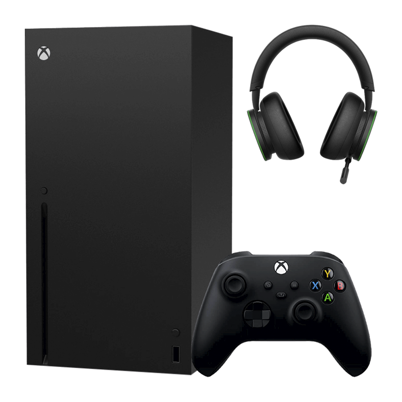 Набор Консоль Microsoft Xbox Series X 1TB Black Б/У  + Гарнитура Беспроводной Wireless Headset - Retromagaz
