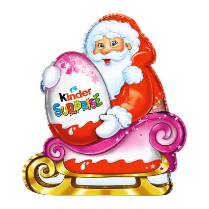 Шоколадне Яйце Kinder Surprise Різдвяний Санта Клаус Святий Миколай 75g - Retromagaz