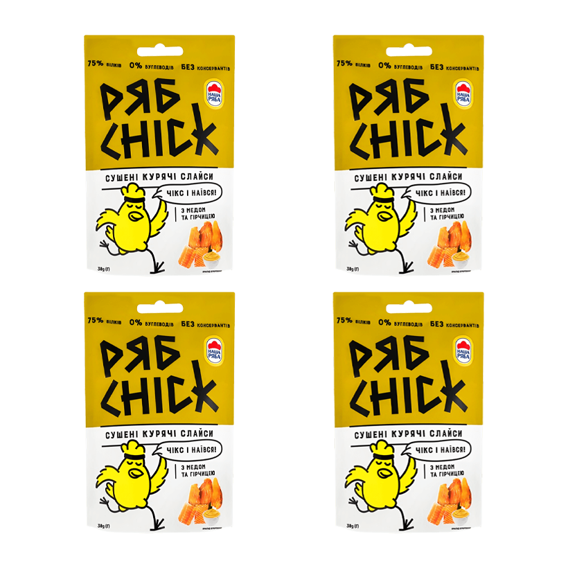 Набор Слайсы 4шт РябChick Куриные с Горчицей и Медом 30g - Retromagaz