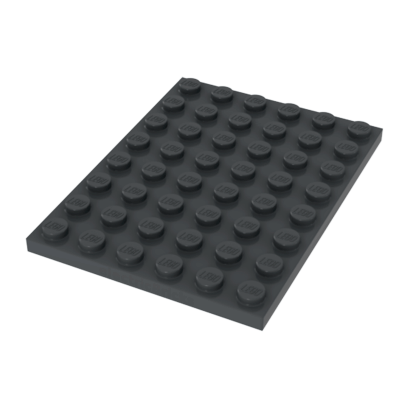 Пластина Lego Звичайна 6 x 8 3036 4210794 Dark Bluish Grey 10шт Б/У - Retromagaz