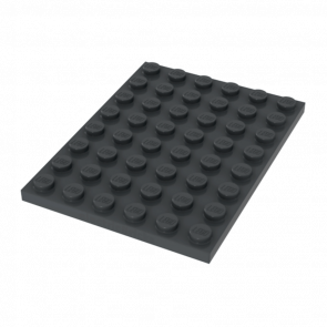 Пластина Lego Звичайна 6 x 8 3036 4210794 Dark Bluish Grey 10шт Б/У