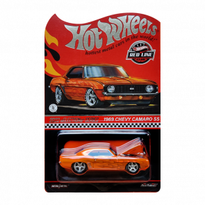 Машинка Premium Hot Wheels '69 Chevrolet Camaro SS Red Line Club RLC 1:64 HGK83 Orange Машинка Premium Hot Wheels '69 Chevrolet Camaro SS Red Line Club RLC 1:64 HGK83 Orange - Retromagaz