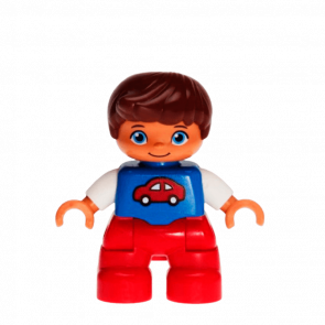 Фігурка Lego Red Legs Blue Top Duplo Boy 47205pb031 Б/У - Retromagaz