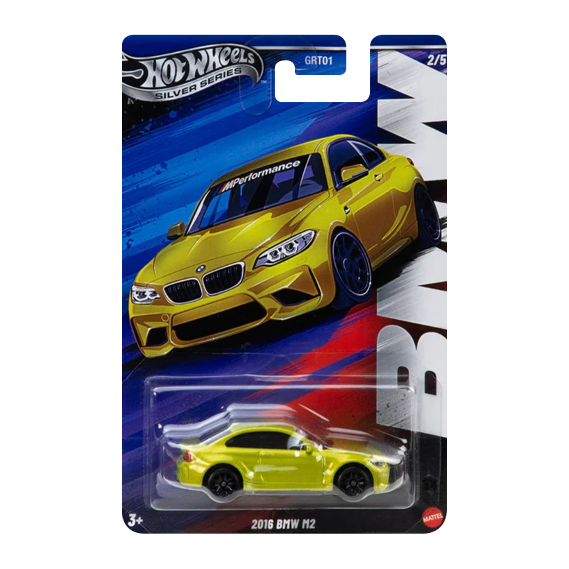 Тематическая Машинка Hot Wheels 2016 BMW M2 BMW 1:64 JBY55 Yellow - Retromagaz