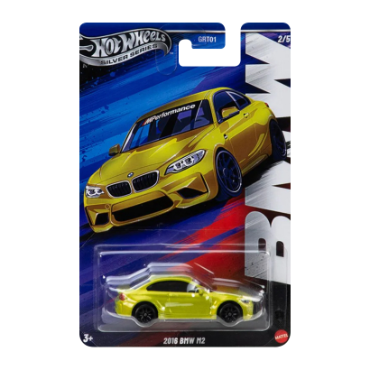 Тематична Машинка Hot Wheels 2016 BMW M2 BMW 1:64 JBY55 Yellow - Retromagaz