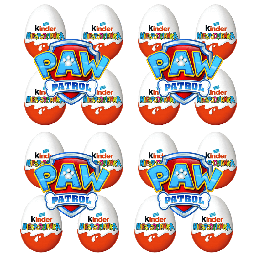 Набор Шоколадное Яйцо Kinder 12шт PAW Patrol 20g - Retromagaz