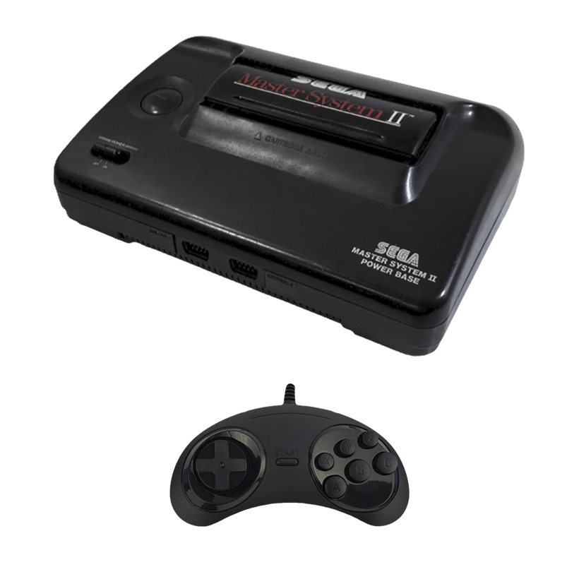 Набір Консоль Sega Master System 2 3006-05 Black Б/У  + Геймпад Дротовий RMC Mega Drive MDSJ-6000 Новий - Retromagaz