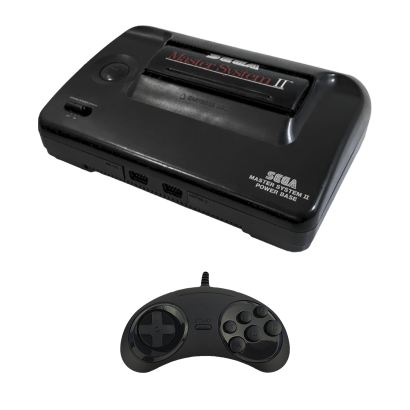 Набор Консоль Sega Master System 2 Europe Black Б/У  + Геймпад Проводной RMC Mega Drive MD Новый - Retromagaz