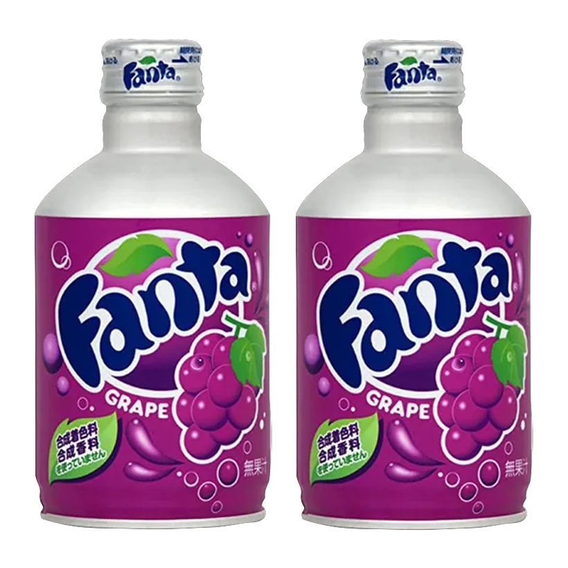 Набор Напиток 2шт Fanta Японская Grape 300ml 4902102038720 - Retromagaz