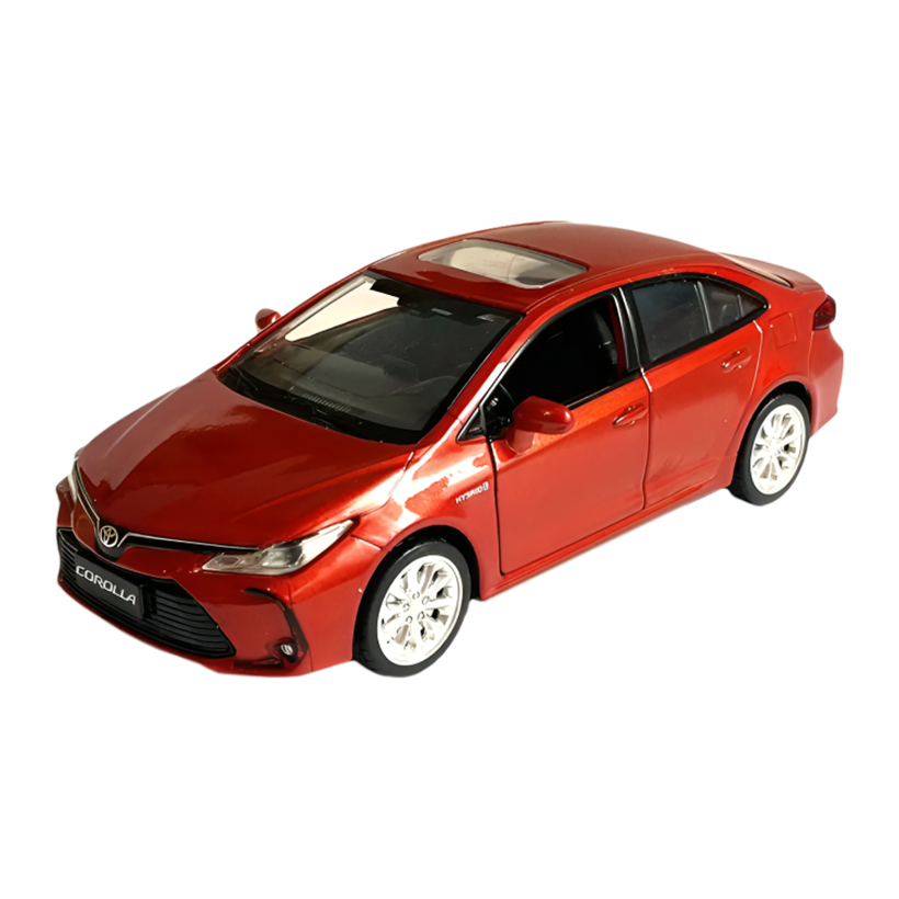 Машинка Автопром Toyota Corolla Hybrid 1:43 Red - Retromagaz