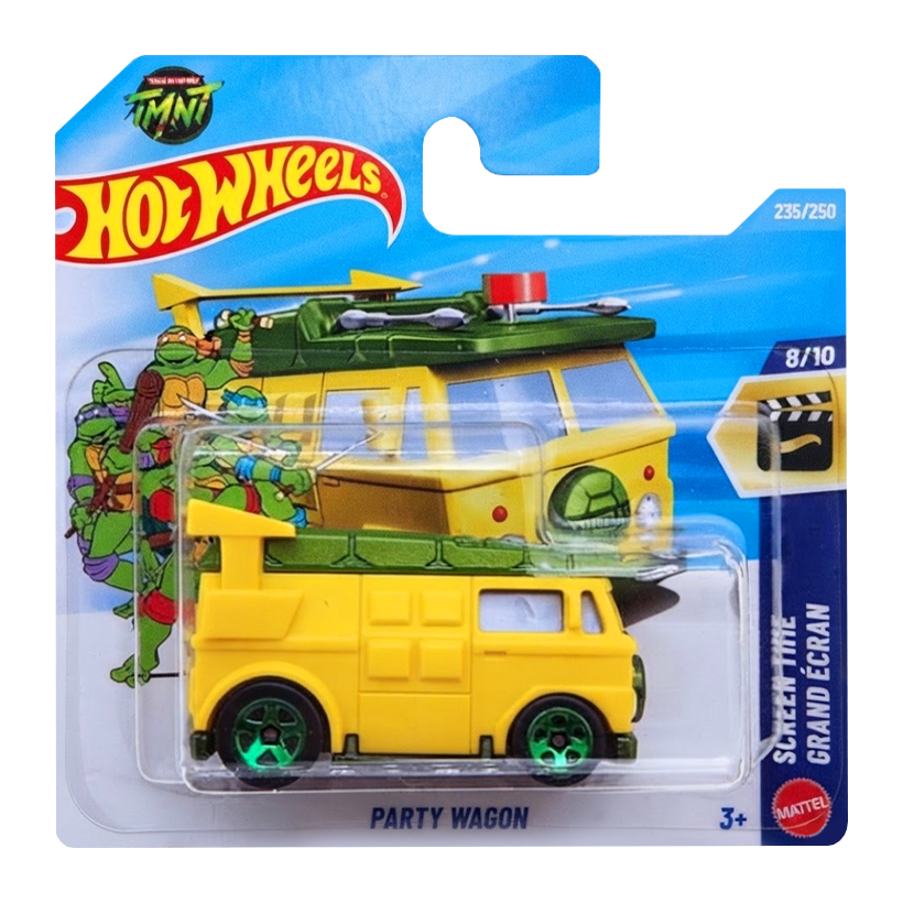 Машинка Базова Hot Wheels Party Wagon Screen Time 1:64 JJK59 Yellow - Retromagaz