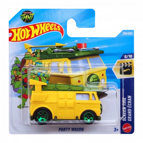 Машинка Базова Hot Wheels Party Wagon Screen Time 1:64 JJK59 Yellow - Retromagaz